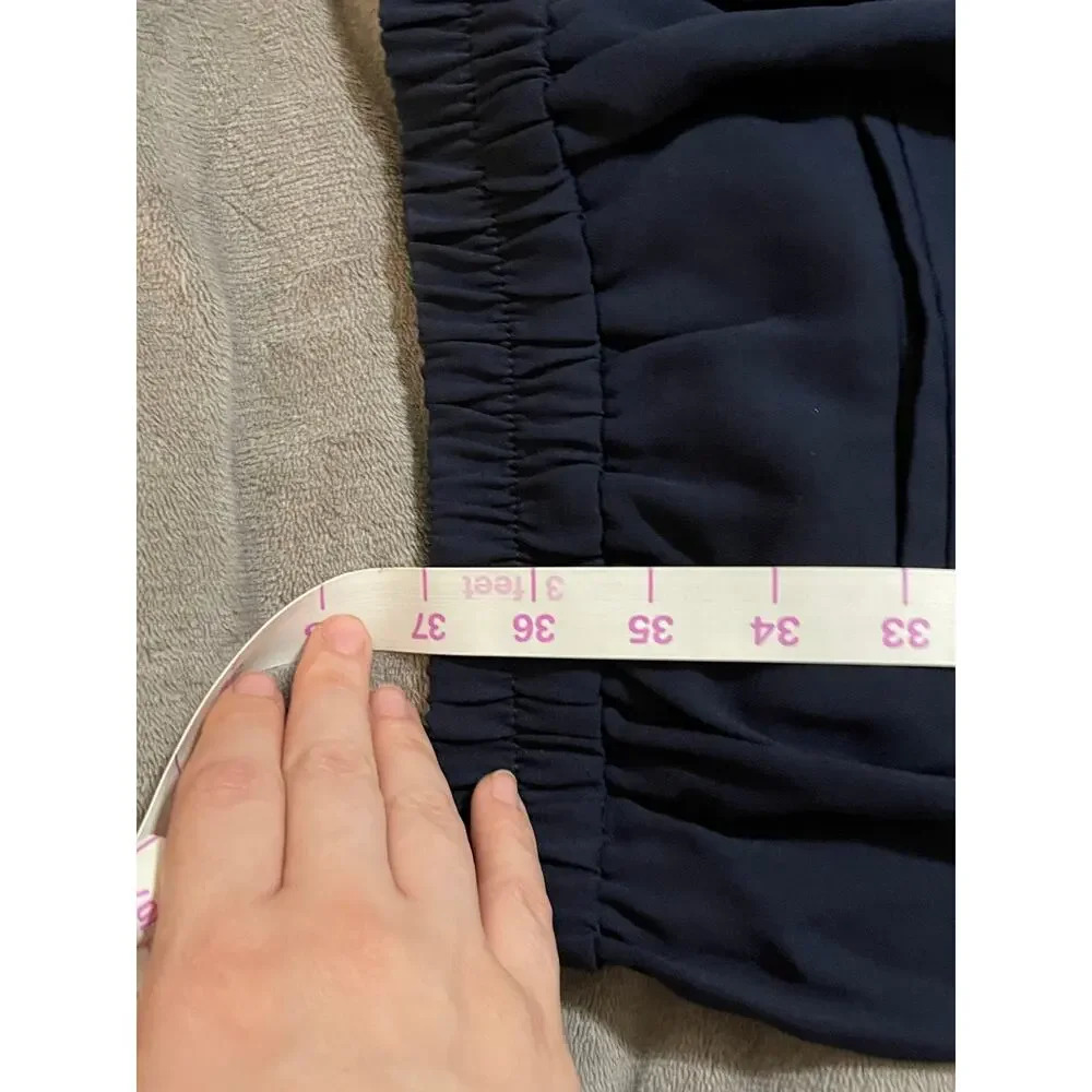 NWT J. Crew Size 8 Jamie Pant Trousers Navy Blue Professional Business Formal - Picture 8 of 9